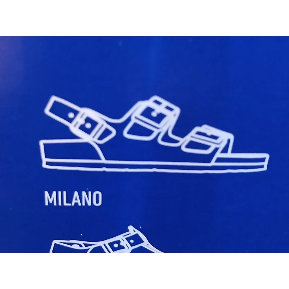 Birkenstock Milano Big Buckle Sandals Cognac Oiled Leather EU 36 US 5 Gold